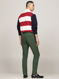 Spodnie*Tommy Hilfiger Wąskie Chinosy 1985 Collection Z Bawełny Pima Ze Stretchem RIVERBED GREEN