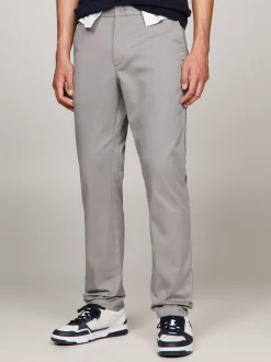 Spodnie*Tommy Hilfiger Wąskie Chinosy 1985 Collection Z Bawełny Pima Ze Stretchem HYDROGEN GREY