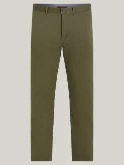 Spodnie*Tommy Hilfiger Wąskie Chinosy 1985 Collection Z Bawełny Pima Ze Stretchem ARMY GREEN