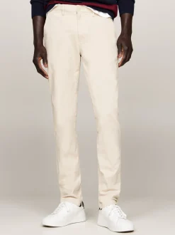 Spodnie*Tommy Hilfiger Wąskie Chinosy Essential Bleecker CLASSIC BEIGE