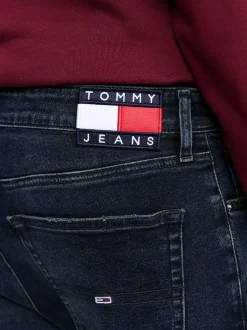 Jeansy*Tommy Hilfiger Wąskie Jeansy Austin Z Przetarciami DENIM DARK