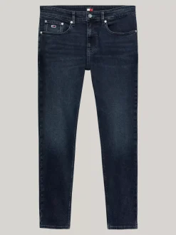 Jeansy*Tommy Hilfiger Wąskie Jeansy Austin Z Przetarciami DENIM DARK