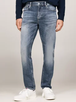 Jeansy*Tommy Hilfiger Wąskie Jeansy Austin Z Przetarciami DENIM DARK