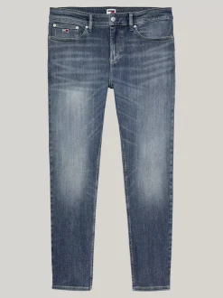 Jeansy*Tommy Hilfiger Wąskie Jeansy Austin Z Przetarciami DENIM DARK