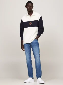 Jeansy*Tommy Hilfiger Wąskie Jeansy Bleecker W Technologii TH Flex PLAYA INDIGO