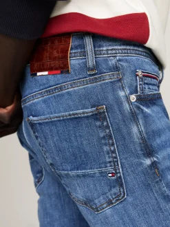 Jeansy*Tommy Hilfiger Wąskie Jeansy Bleecker W Technologii TH Flex PLAYA INDIGO