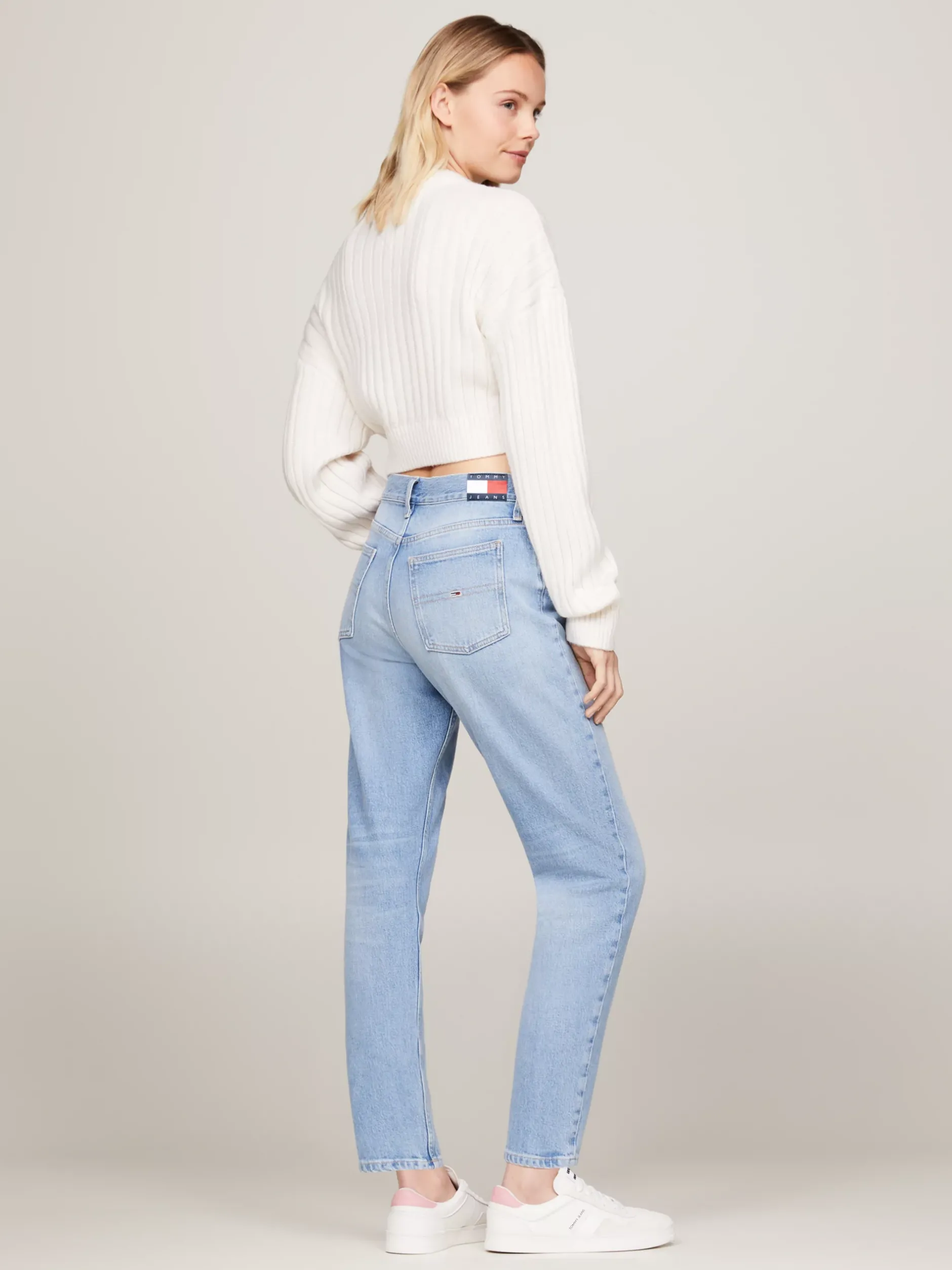 Jeansy*Tommy Hilfiger Wąskie Jeansy Izzie Z Wysokim Stanem DENIM LIGHT