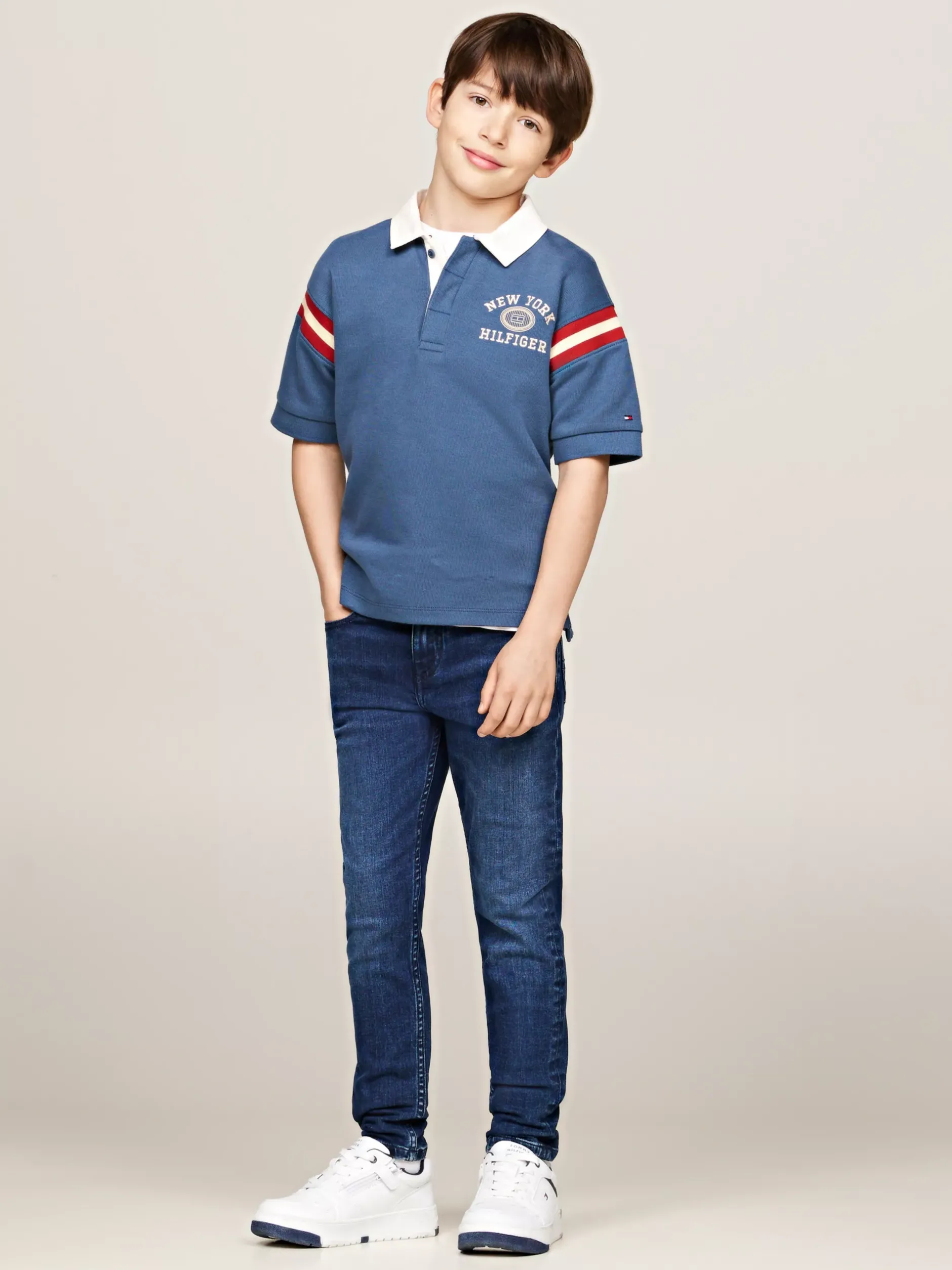 Jeansy*Tommy Hilfiger Wąskie Jeansy Scanton Y CORALBLUE