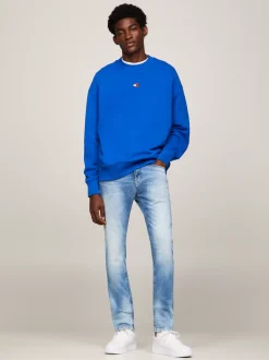 Jeansy*Tommy Hilfiger Wąskie Jeansy Scanton Z Efektem Wyblaknięcia WILSON LIGHT BLUE STRETCH