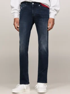 Jeansy*Tommy Hilfiger Wąskie Jeansy Scanton Z Efektem Wyblaknięcia DENIM DARK