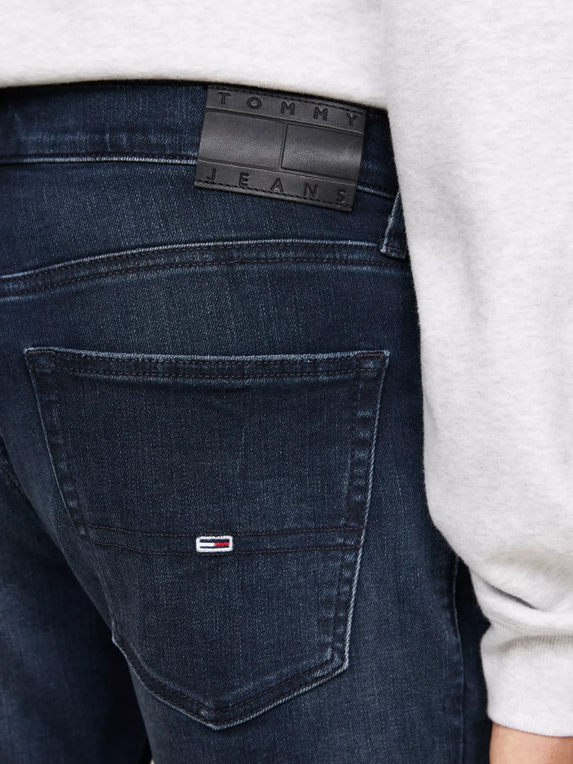 Jeansy*Tommy Hilfiger Wąskie Jeansy Scanton Z Efektem Wyblaknięcia DENIM DARK