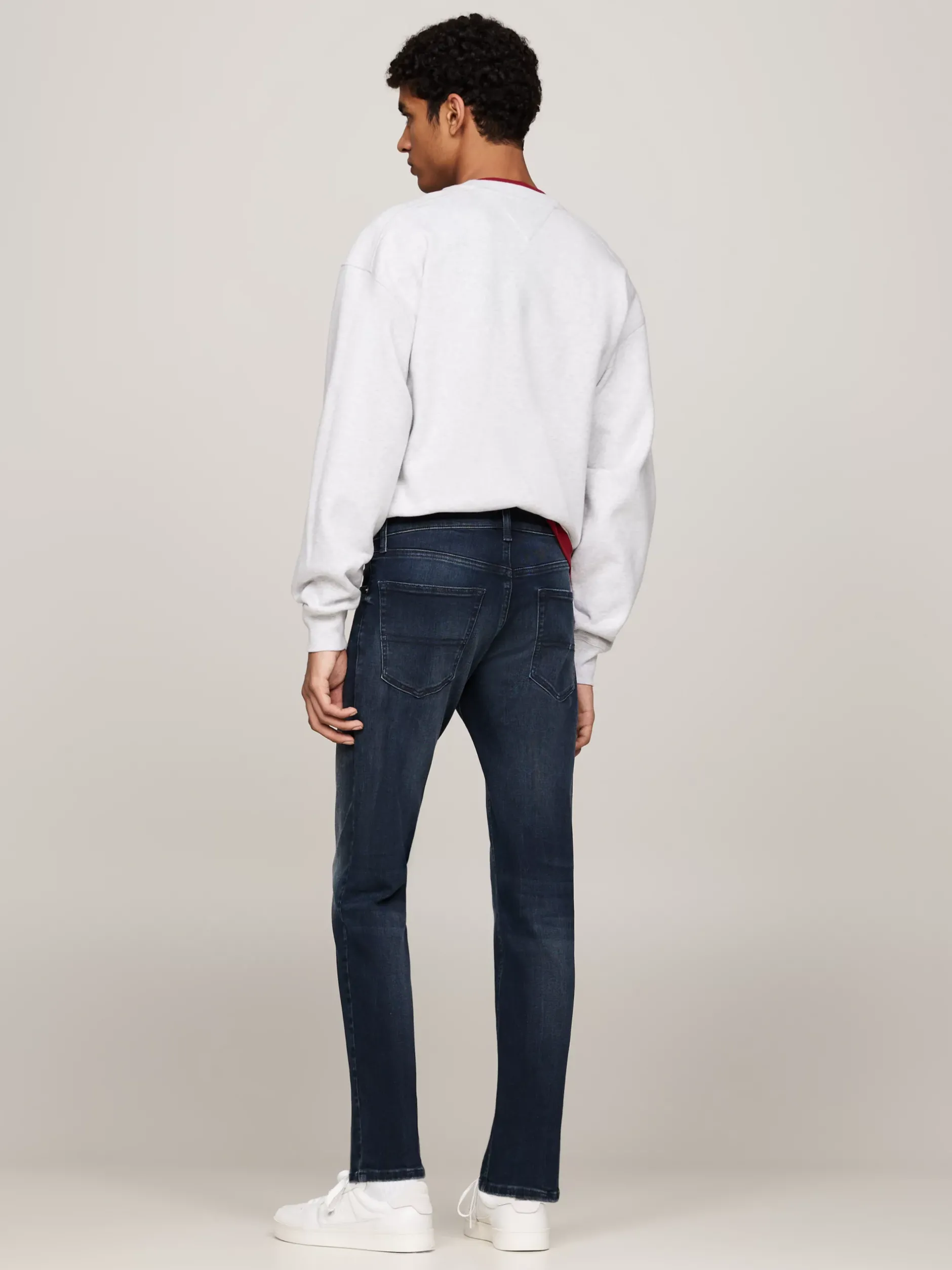 Jeansy*Tommy Hilfiger Wąskie Jeansy Scanton Z Efektem Wyblaknięcia DENIM DARK