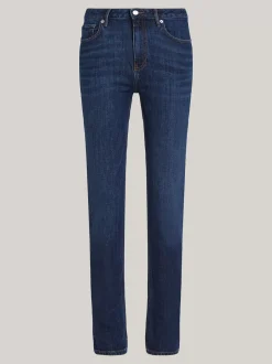 Jeansy*Tommy Hilfiger Wąskie Jeansy Typu Cygaretki Z Wysokim Stanem DARK BLUE