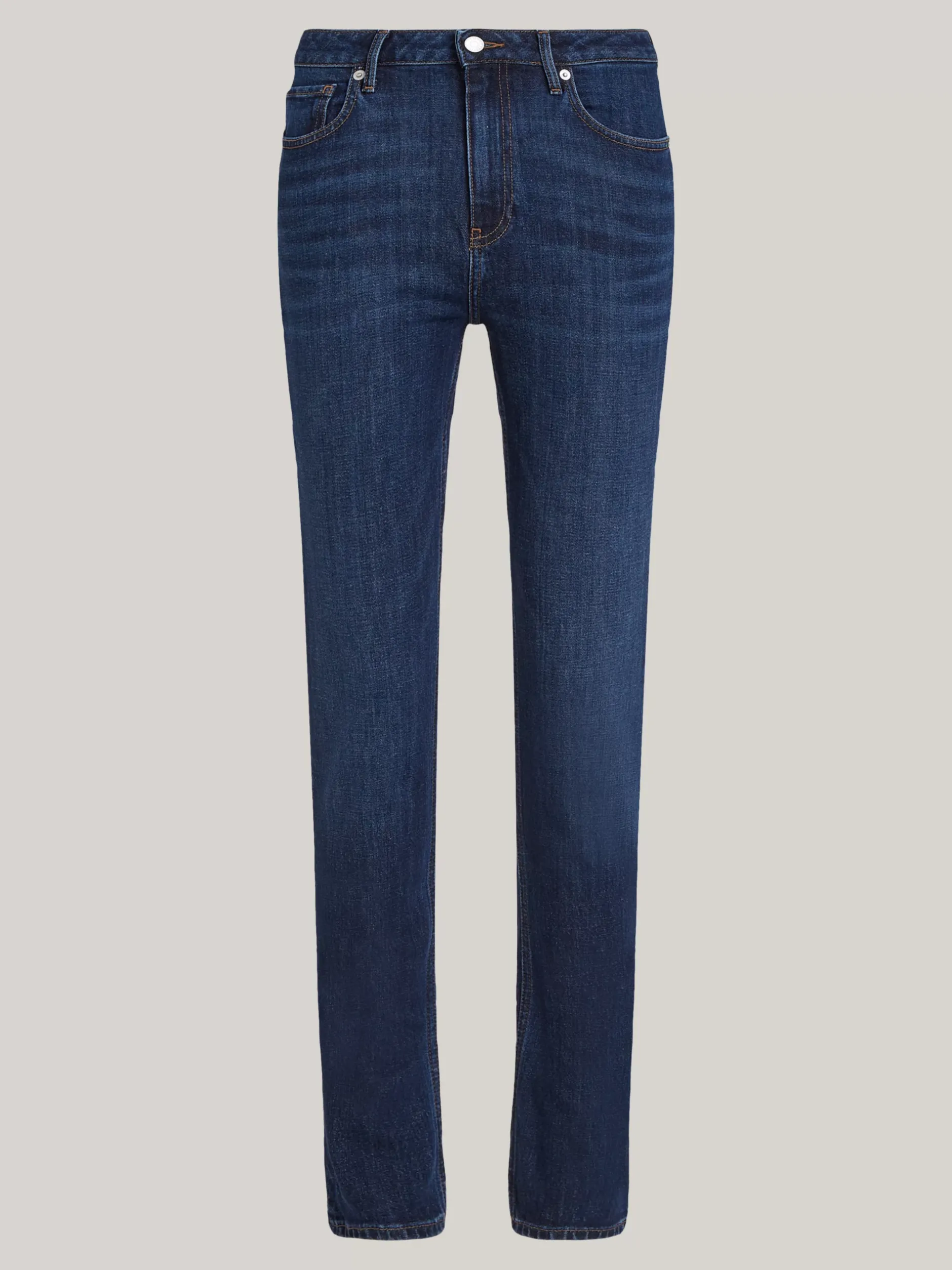 Jeansy*Tommy Hilfiger Wąskie Jeansy Typu Cygaretki Z Wysokim Stanem DARK BLUE