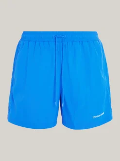 Stroje Kąpielowe*Tommy Hilfiger Wąskie Spodenki Kąpielowe Z Logo MERIDIAN BLUE