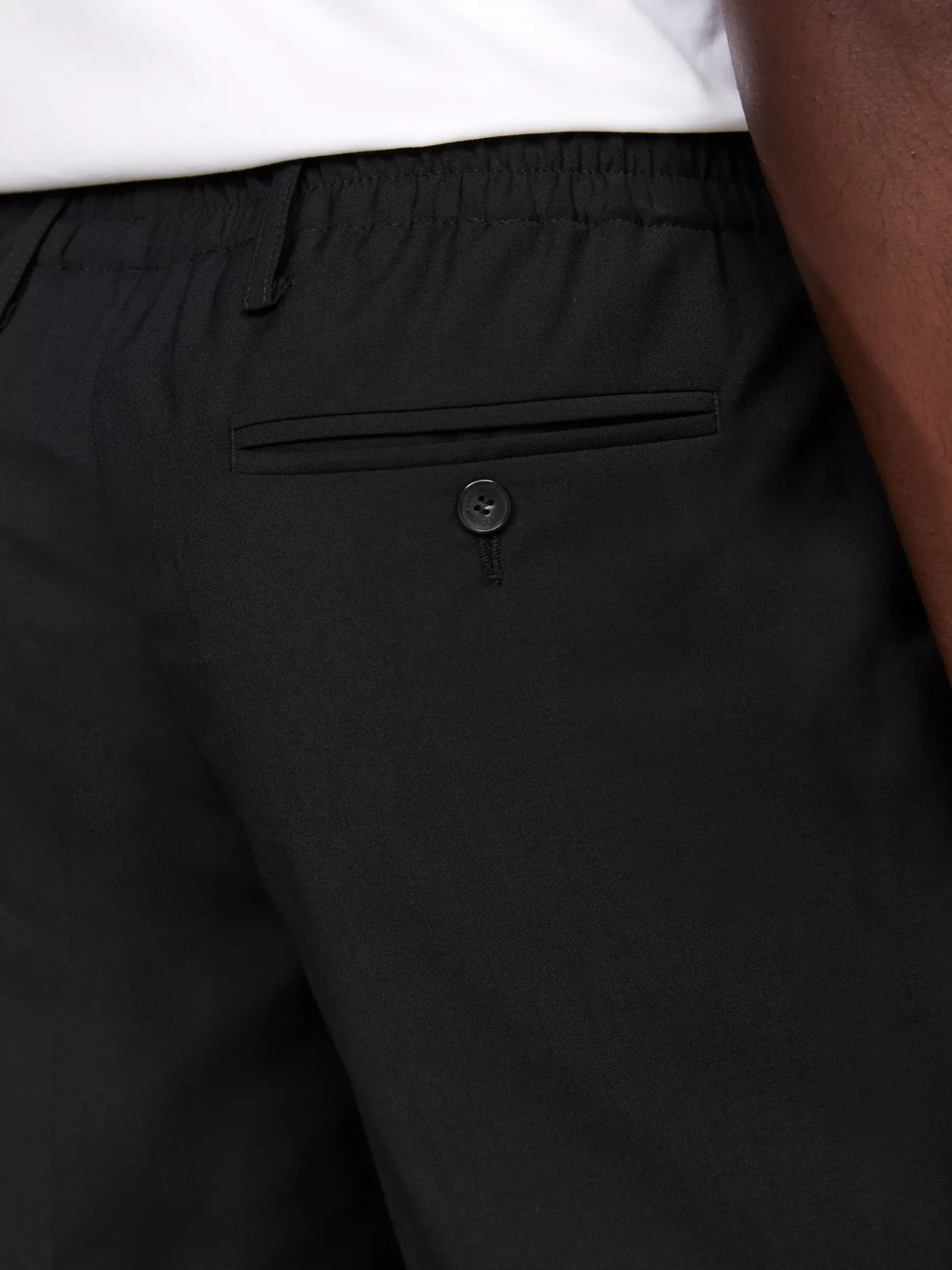 Garnitury I Kostiumy|Spodnie*Tommy Hilfiger Wąskie Spodnie Z Zaprasowanymi Kantami BLACK