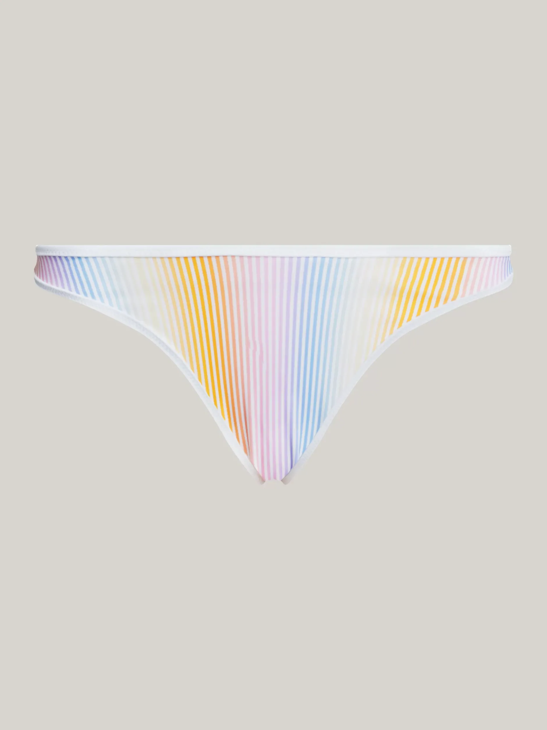 Stroje Kąpielowe*Tommy Hilfiger Wysoko Wycięty Dół Od Bikini Z Nadrukiem TH OMBRE STRIPE