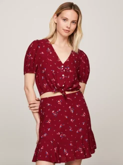 Koszule & Bluzki*Tommy Hilfiger Wzorzysta Bluzka Z Balonowymi Rękawami MOUNTAIN FLORAL