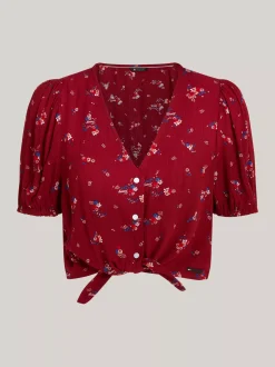 Koszule & Bluzki*Tommy Hilfiger Wzorzysta Bluzka Z Balonowymi Rękawami MOUNTAIN FLORAL