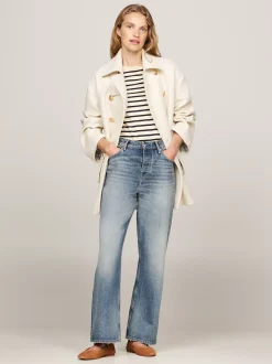 Baleriny|Płaskie Buty*Tommy Hilfiger Zamszowe Baleriny Mary Jane DRIFTWOOD BROWN