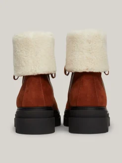 Botki Do Kostki|Botki*Tommy Hilfiger Zamszowe Botki Na Podeszwie Z Protektorem COGNAC BROWN