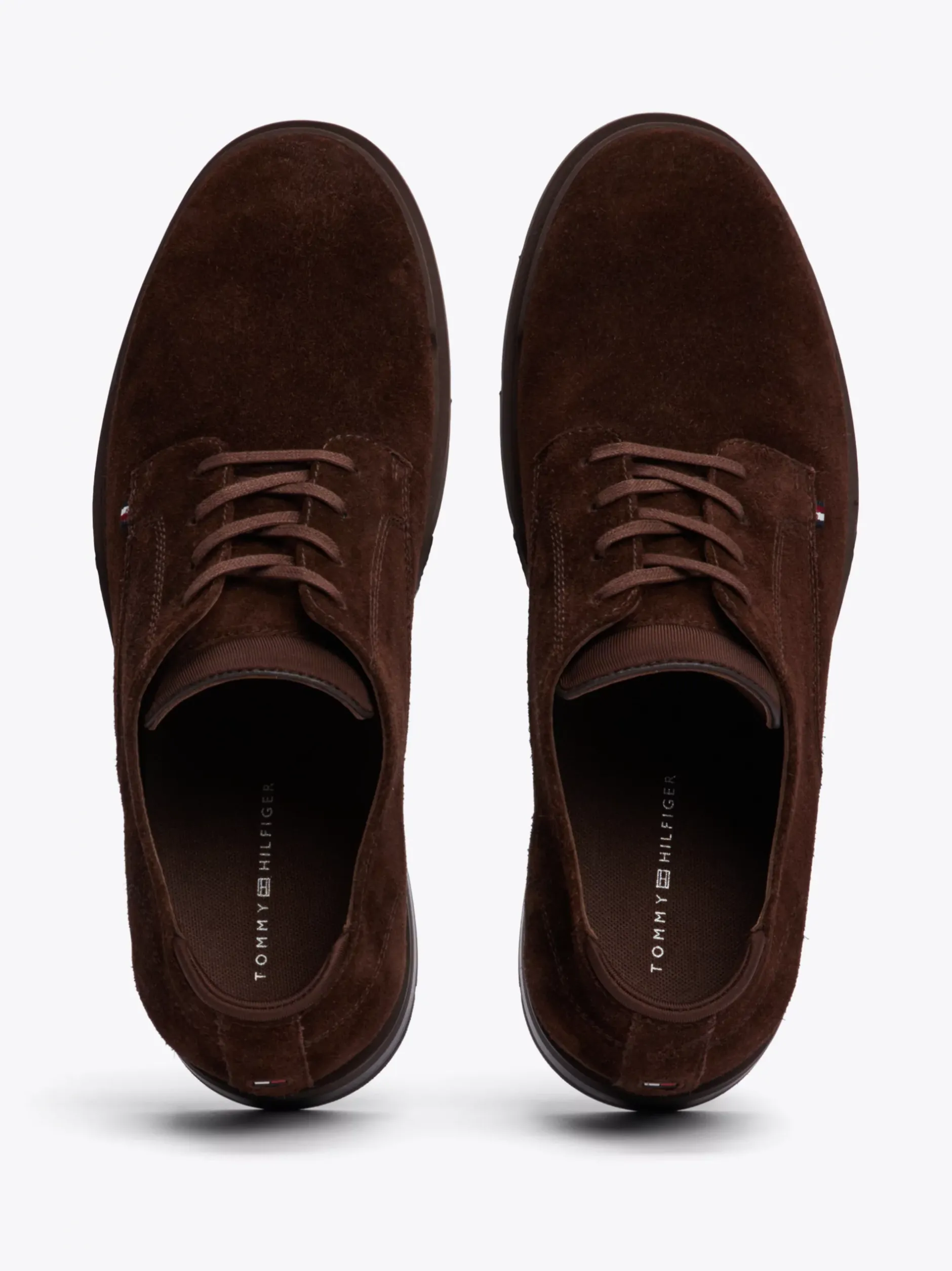 Buty Wizytowe*Tommy Hilfiger Zamszowe Buty Derby COCOA