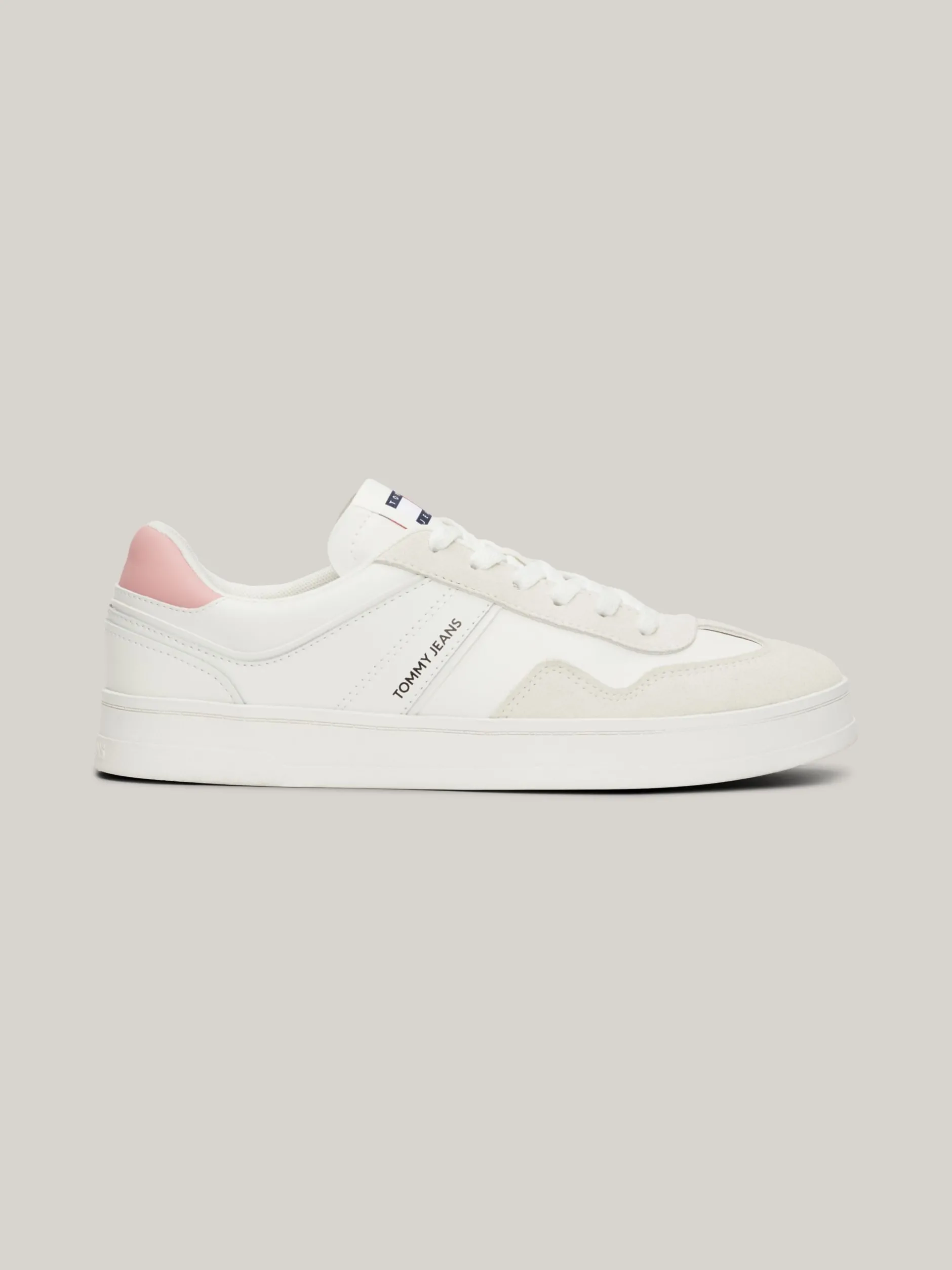 Sneakersy*Tommy Hilfiger Zamszowe Buty Sportowe ECRU