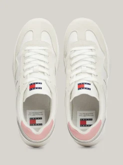 Sneakersy*Tommy Hilfiger Zamszowe Buty Sportowe ECRU