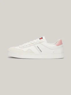 Sneakersy*Tommy Hilfiger Zamszowe Buty Sportowe ECRU
