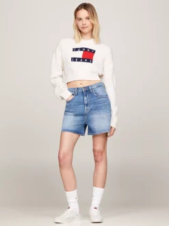 Sneakersy*Tommy Hilfiger Zamszowe Buty Sportowe ECRU