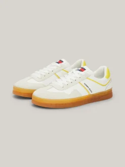 Sneakersy*Tommy Hilfiger Zamszowe Buty Sportowe EUREKA YELLOW