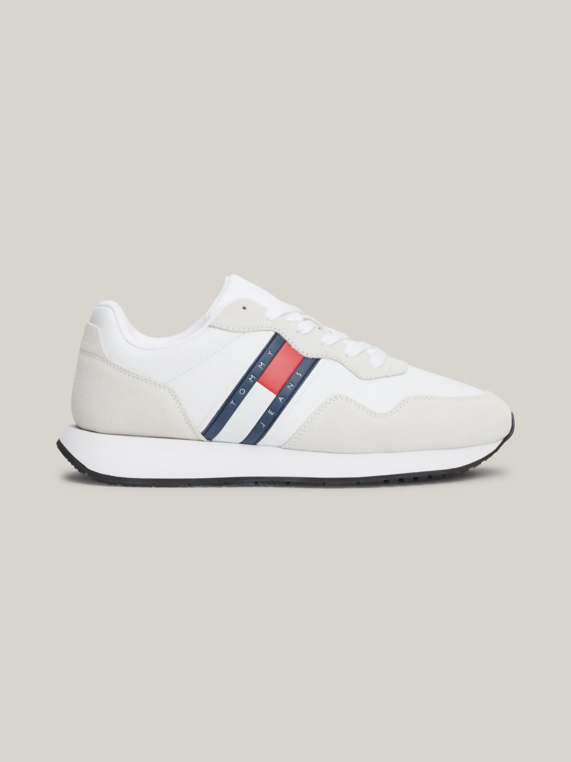 White Trainers|Sneakersy*Tommy Hilfiger Zamszowe Buty Sportowe Do Biegania Z Logo WHITE