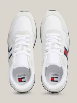 White Trainers|Sneakersy*Tommy Hilfiger Zamszowe Buty Sportowe Do Biegania Z Logo WHITE