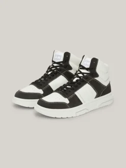Sneakersy*Tommy Hilfiger Zamszowe Buty Sportowe Do Kostki Brooklyn BLACK