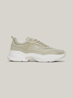 Sneakersy*Tommy Hilfiger Zamszowe Buty Sportowe Do Biegania STONE