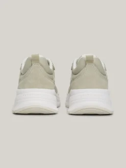 Sneakersy*Tommy Hilfiger Zamszowe Buty Sportowe Do Biegania STONE