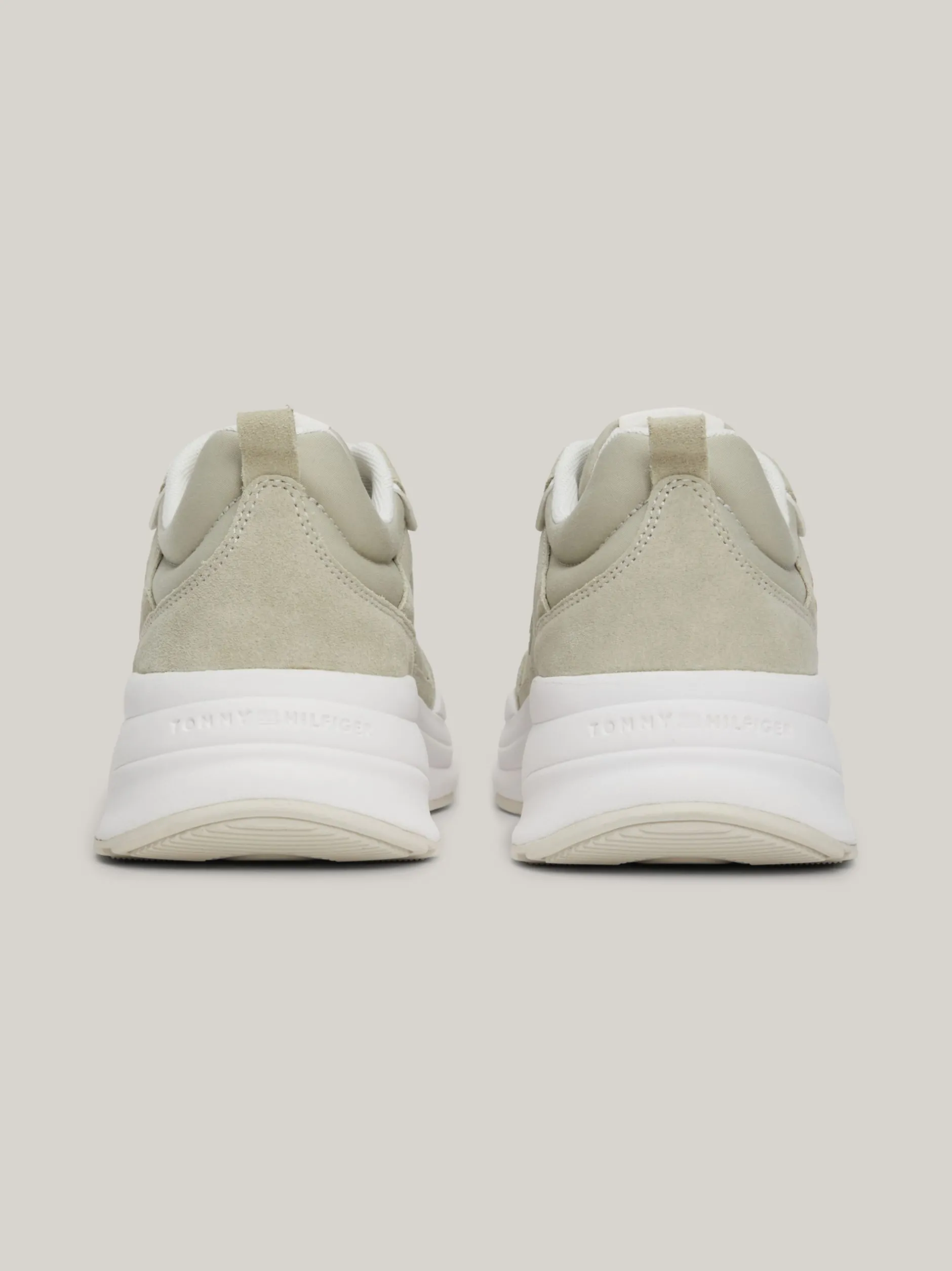 Sneakersy*Tommy Hilfiger Zamszowe Buty Sportowe Do Biegania STONE