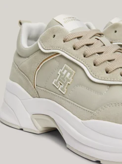 Sneakersy*Tommy Hilfiger Zamszowe Buty Sportowe Do Biegania STONE