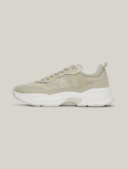 Sneakersy*Tommy Hilfiger Zamszowe Buty Sportowe Do Biegania STONE
