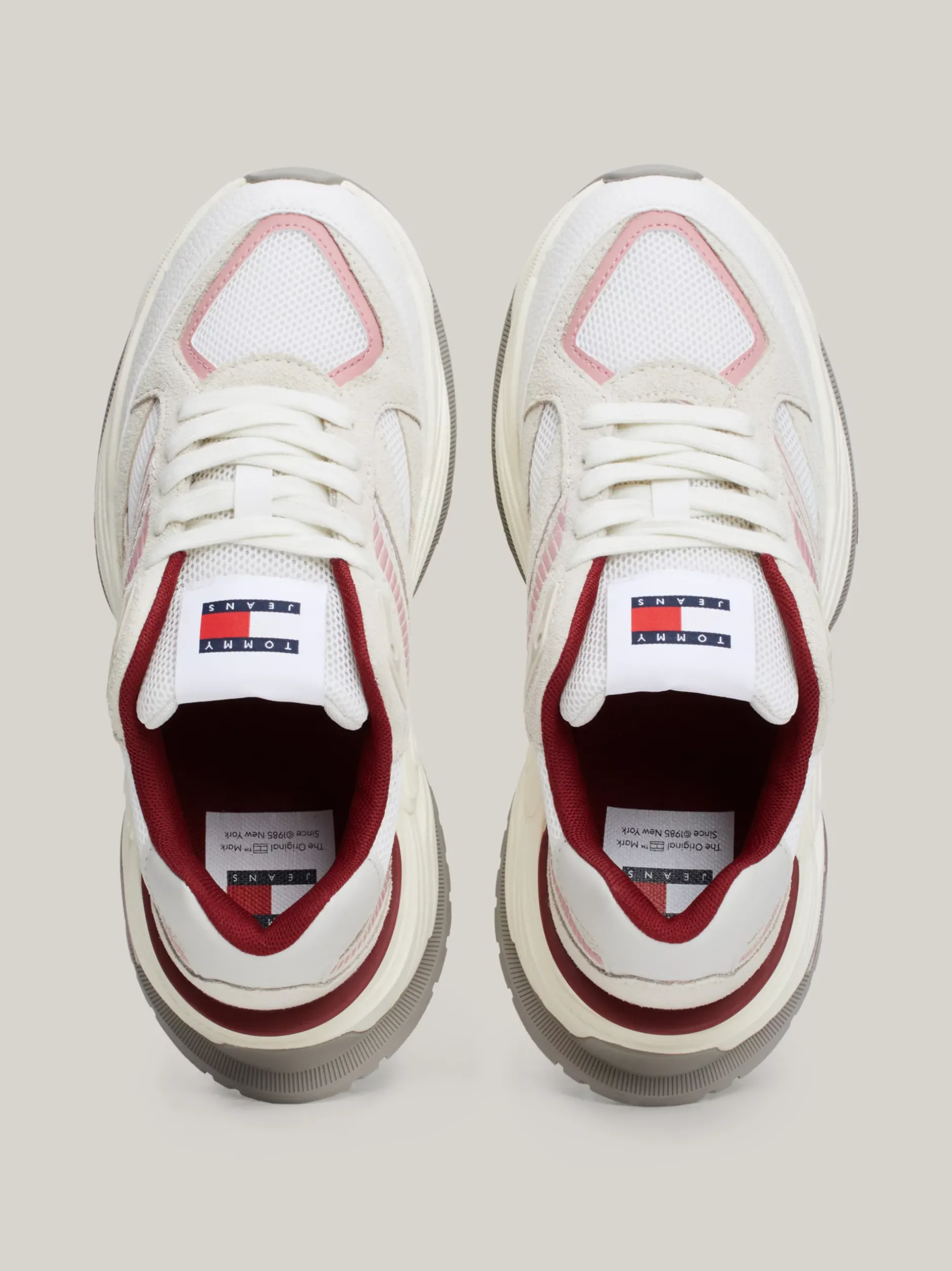Sneakersy*Tommy Hilfiger Zamszowe Buty Sportowe W Stylu Retro RED CARPET