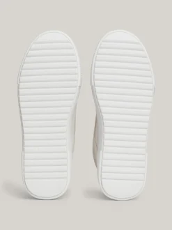 Sneakersy*Tommy Hilfiger Zamszowe Buty Sportowe Za Kostkę ANCIENT WHITE