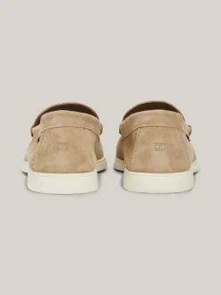 Mokasyny & Buty Żeglarskie|Buty Casual*Tommy Hilfiger Zamszowe Mokasyny Na Kontrastowej Podeszwie BEIGE
