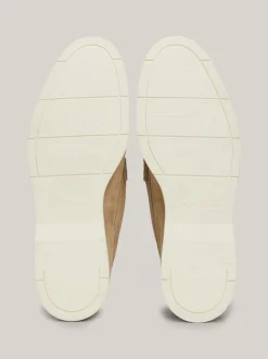 Mokasyny & Buty Żeglarskie|Buty Casual*Tommy Hilfiger Zamszowe Mokasyny Na Kontrastowej Podeszwie BEIGE