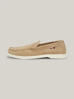 Mokasyny & Buty Żeglarskie|Buty Casual*Tommy Hilfiger Zamszowe Mokasyny Na Kontrastowej Podeszwie BEIGE