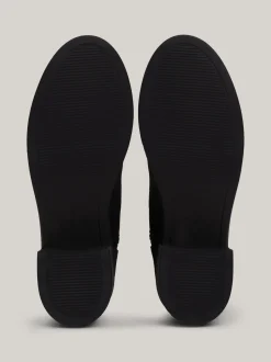 Sznurowane Botki|Botki*Tommy Hilfiger Zamszowe Sznurowane Botki Na Obcasie BLACK