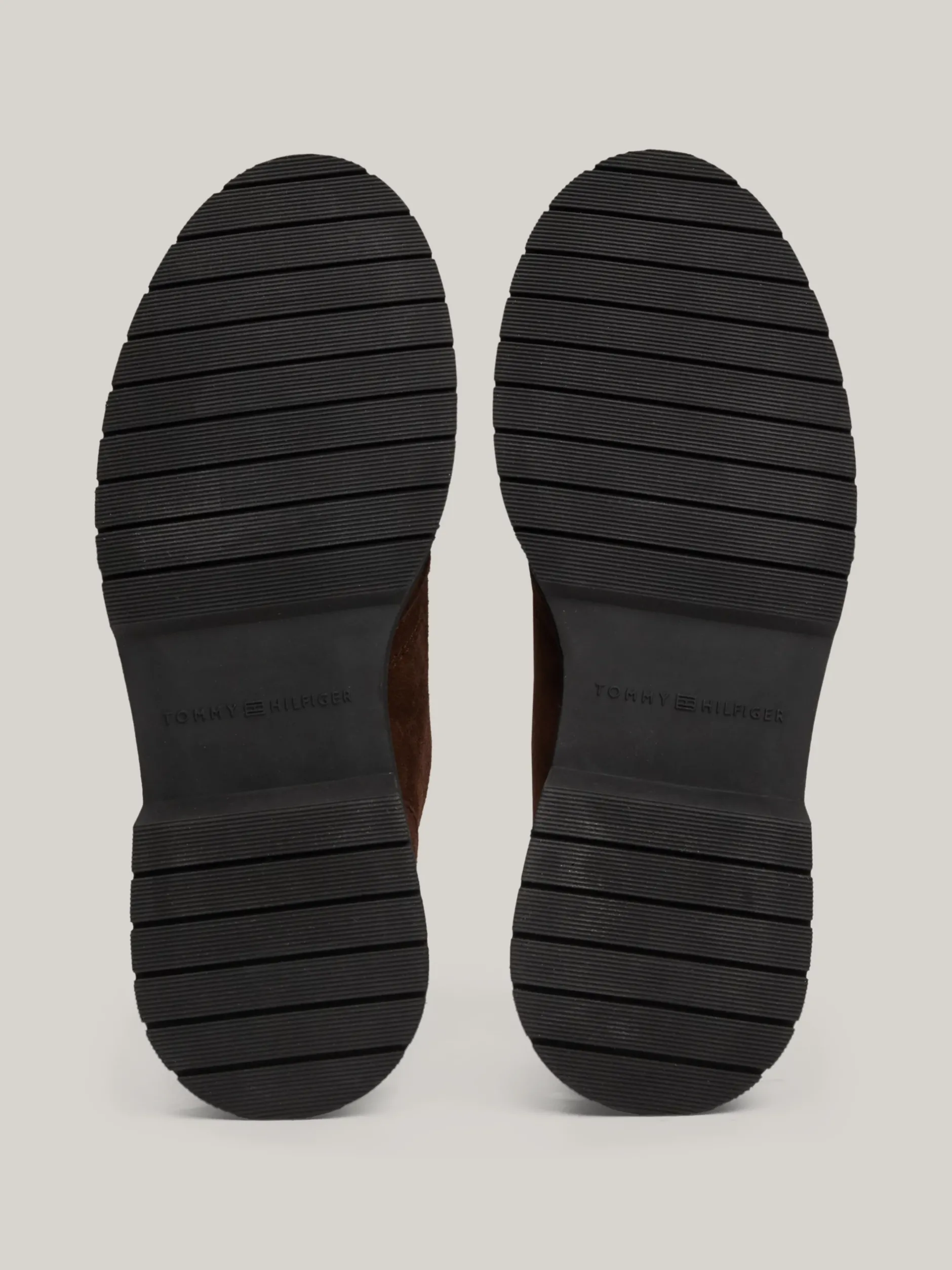 Buty Wizytowe*Tommy Hilfiger Zamszowe Sznurowane Buty Typu Derby COCOA