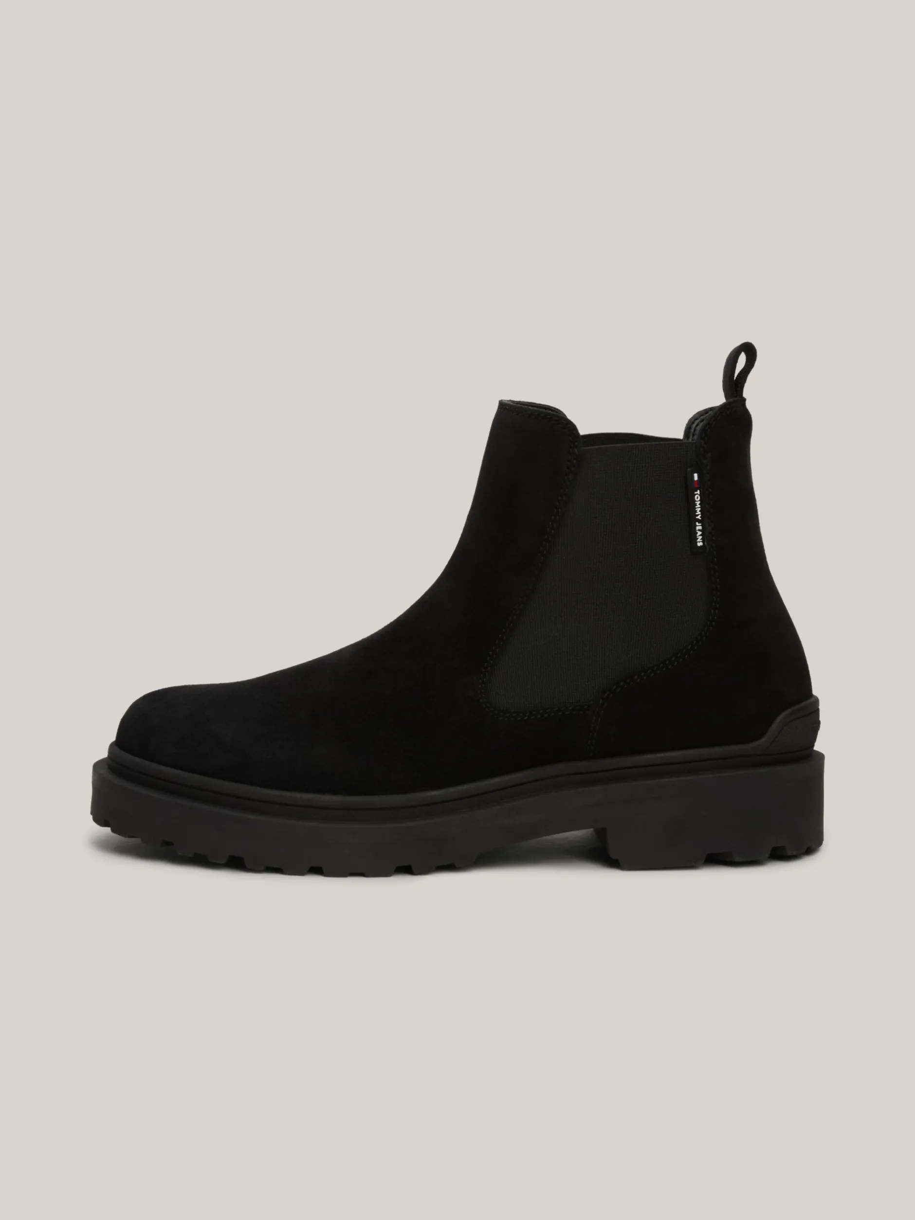 Sztyblety|Buty*Tommy Hilfiger Zamszowe Sztyblety Na Podeszwie Z Protektorem BLACK