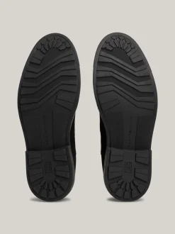 Sztyblety|Buty*Tommy Hilfiger Zamszowe Sztyblety Z Sygnowaną Tasiemką BLACK