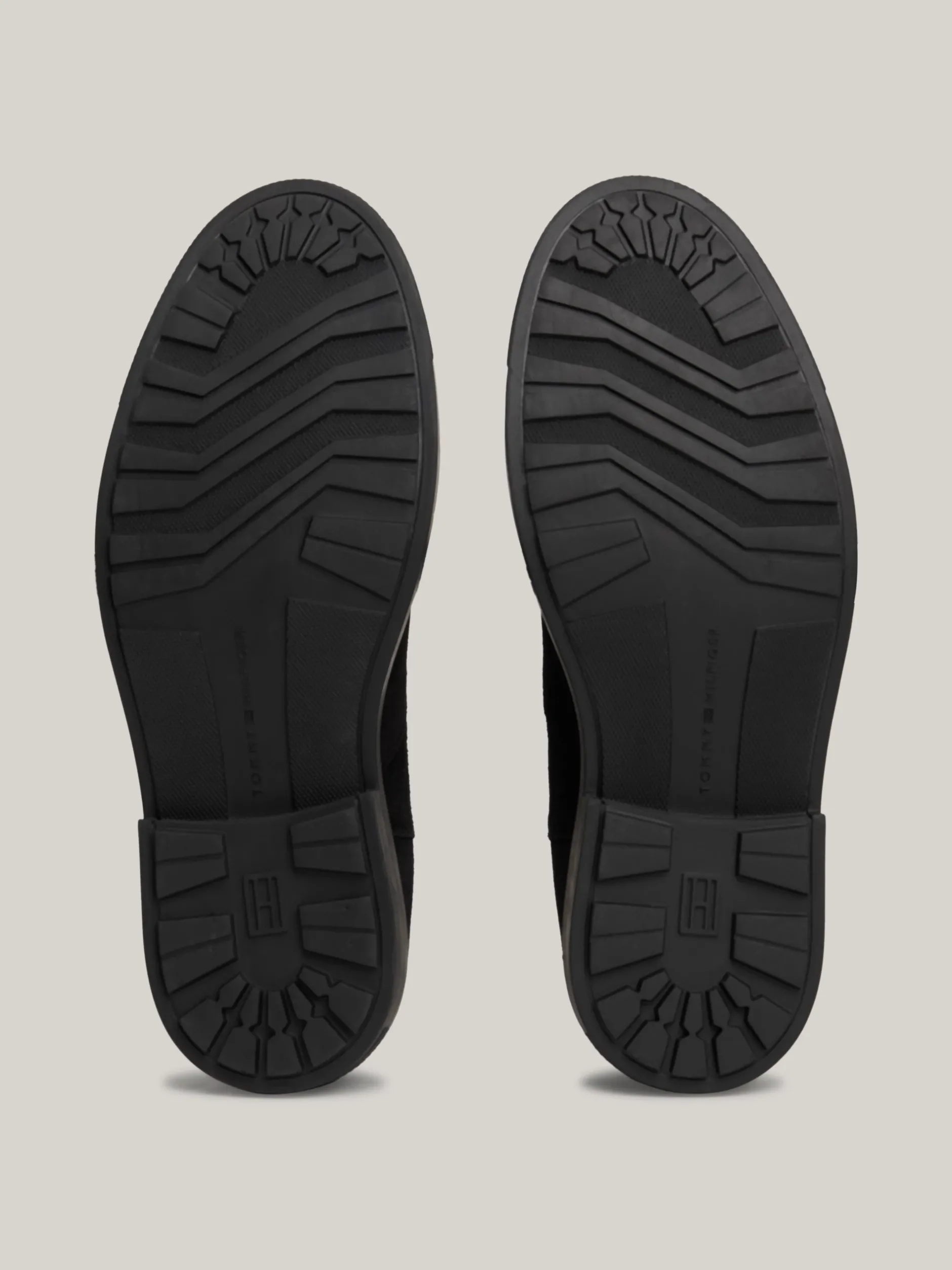 Sztyblety|Buty*Tommy Hilfiger Zamszowe Sztyblety Z Sygnowaną Tasiemką BLACK
