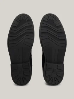 Sztyblety|Buty*Tommy Hilfiger Zamszowe Sztyblety Z Sygnowaną Tasiemką DESERT SKY